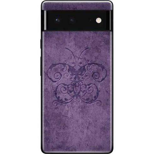 Brigid Ashwood Purple Damask Butterfly Google Pixel 6 Skin